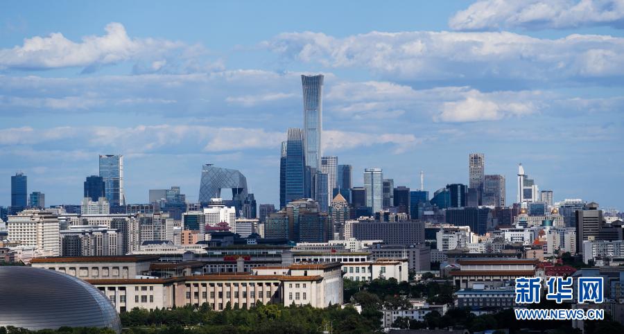 2020年9月17日，北京天气晴好，地标性建筑一览无遗。新华社记者 王建华 摄